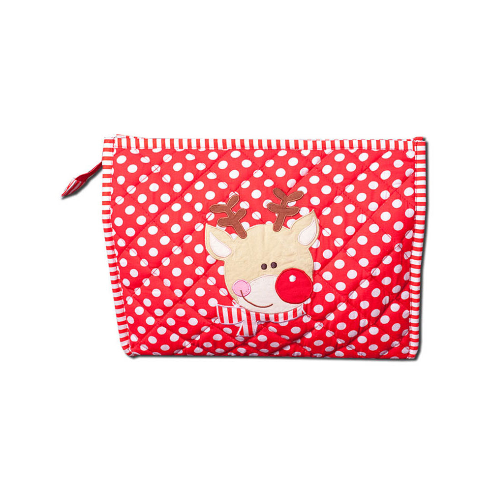 Reindeer Travel Pouch – Polkas And Stripes