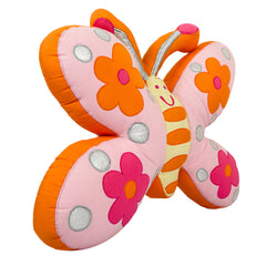 Pink Butterfly Shaped Cushion