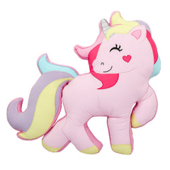 Pink Unicorn Shaped Cushion