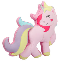 Pink Unicorn Shaped Cushion
