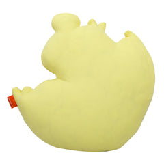 Teddy on Moon Shaped Cushion