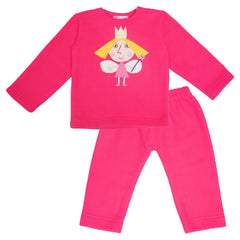 Holly Pink Fleece Night Suit