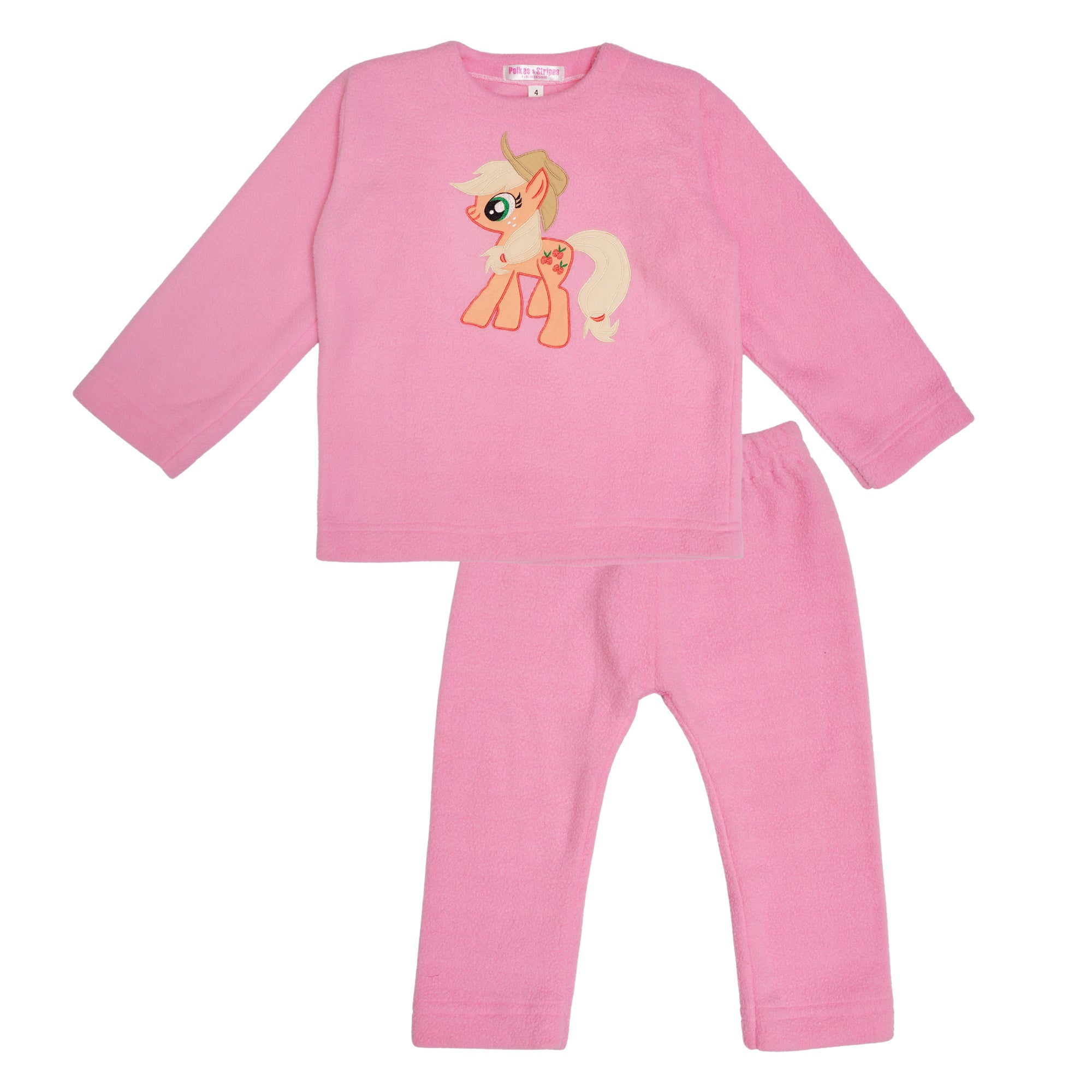 Pony Light Pink Fleece Night Suit