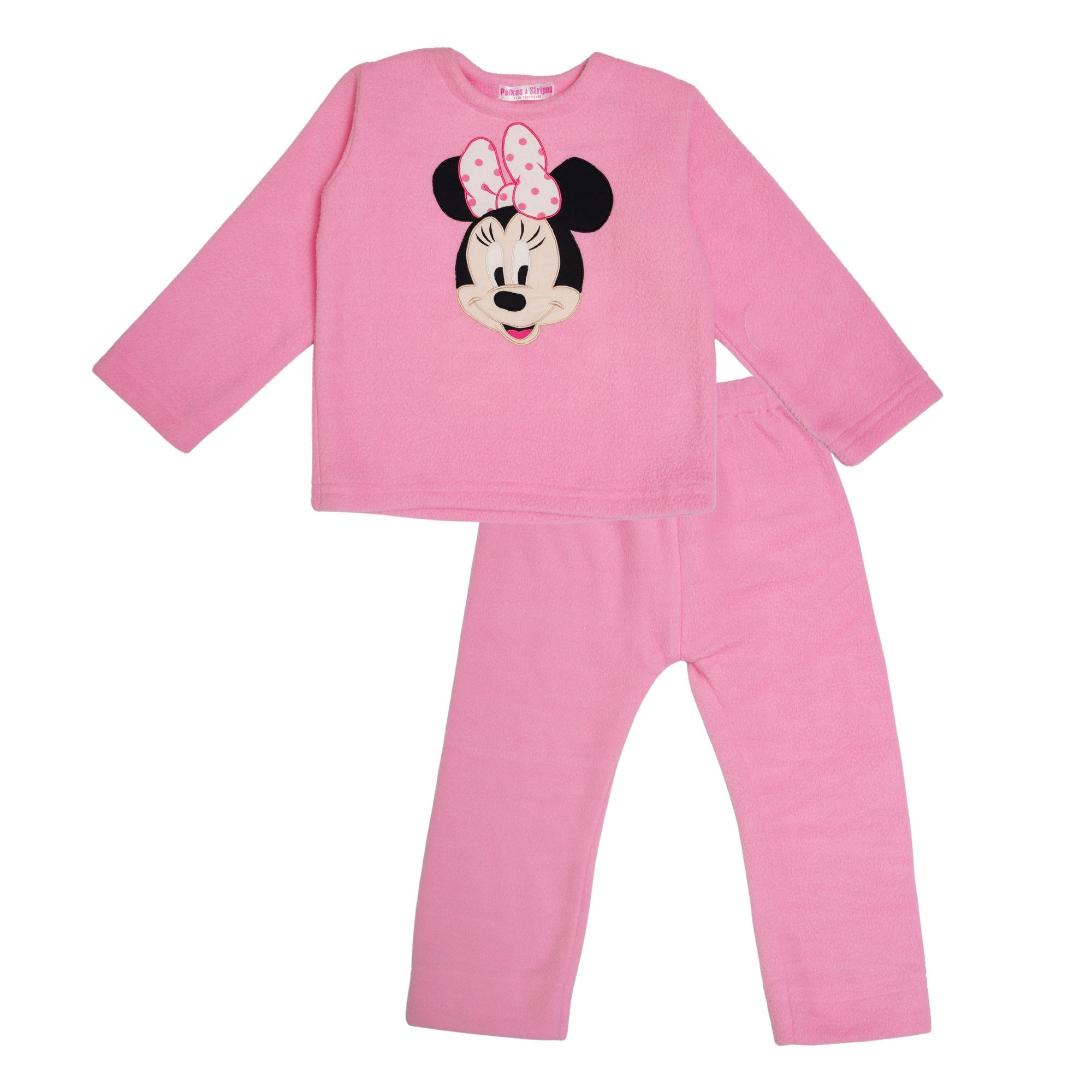 Minnie Light Pink Fleece Night Suit