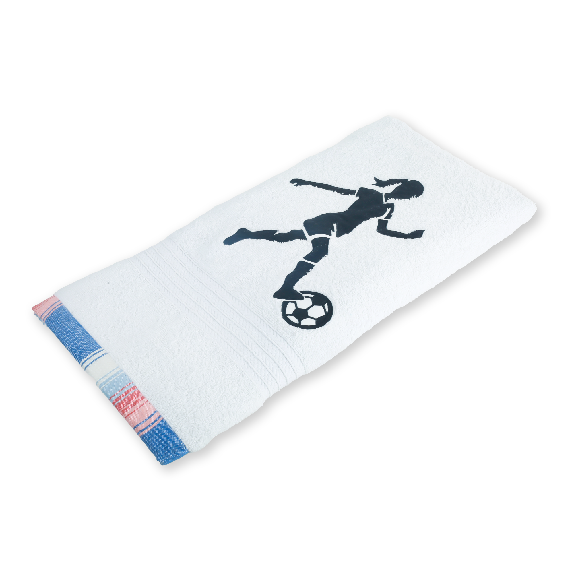 Footballer Girl Bath Towel