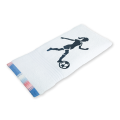 Footballer Girl Bath Towel