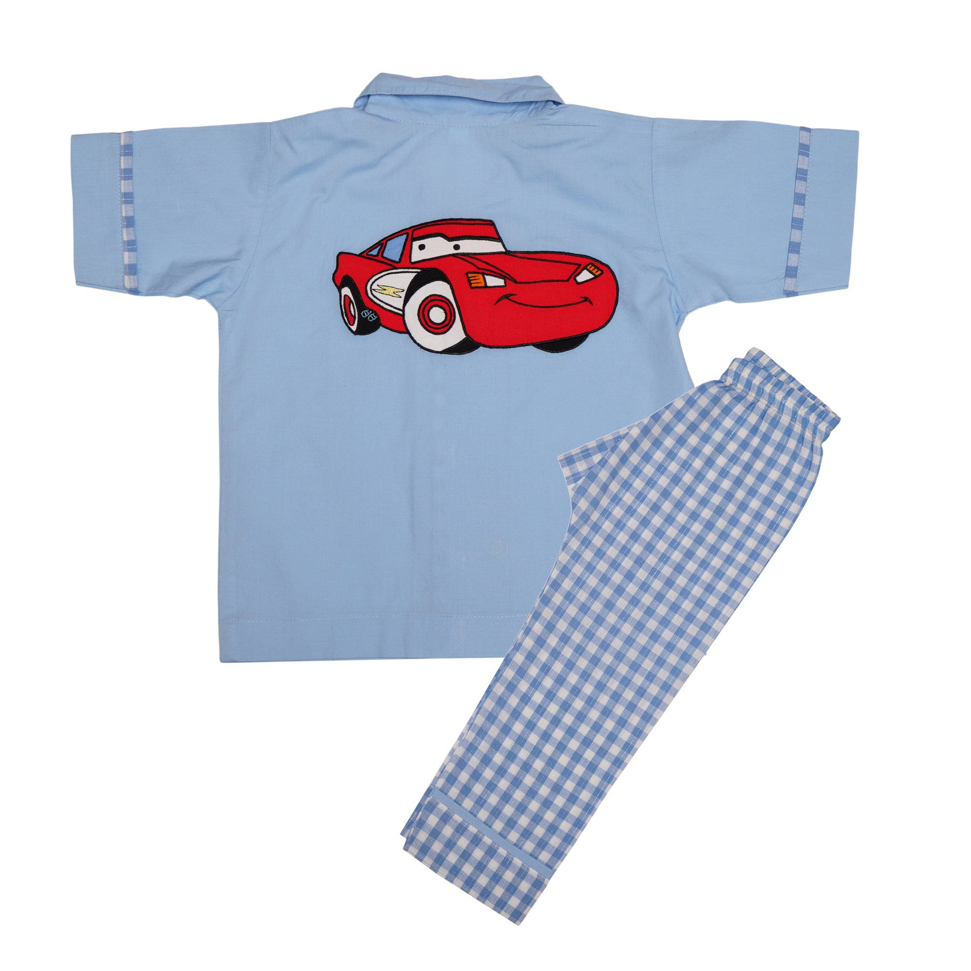 Red Car Cotton Night Suit