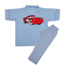 Red Car Cotton Night Suit