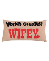 World's Greatest Wifey Cushion