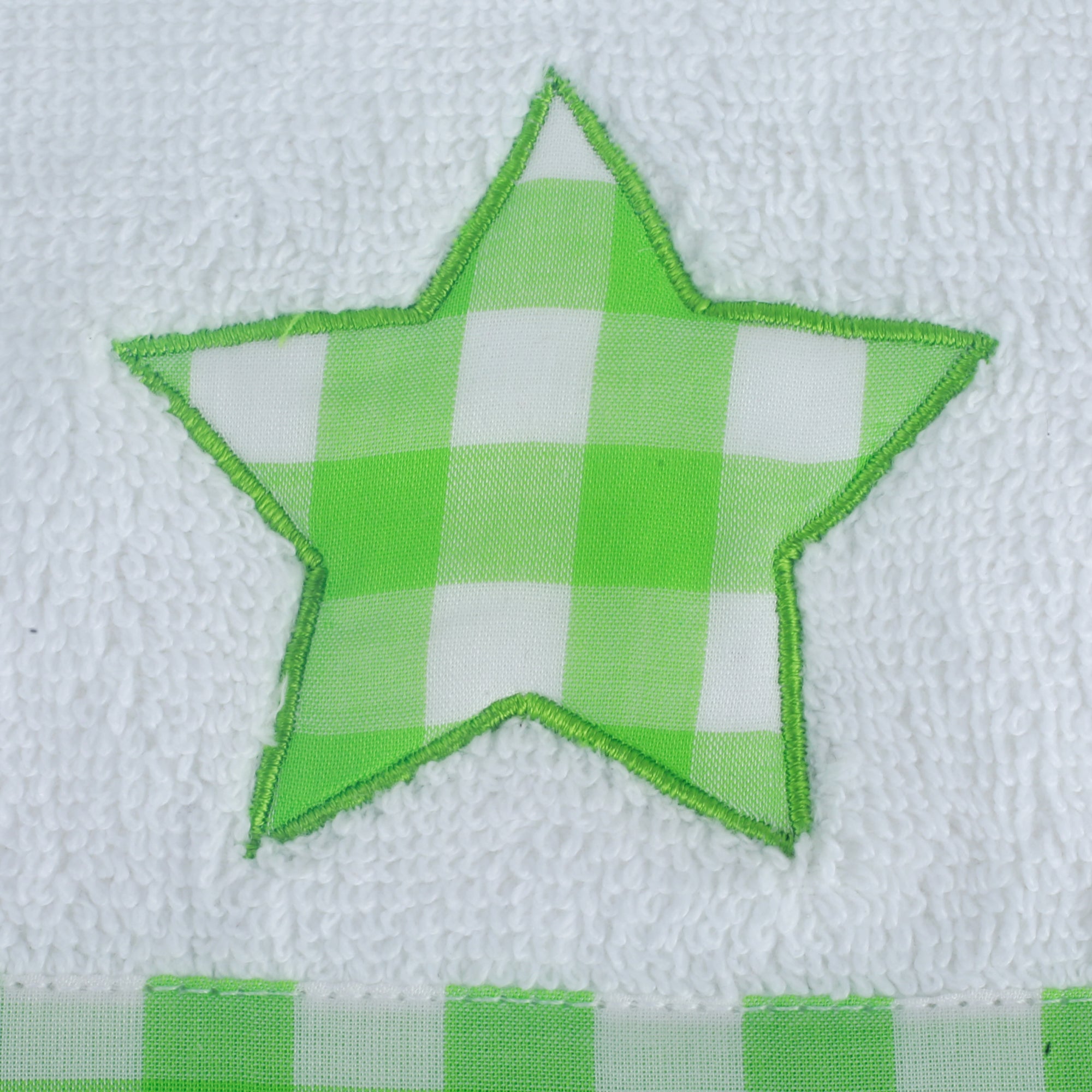 Green Star Face Towel