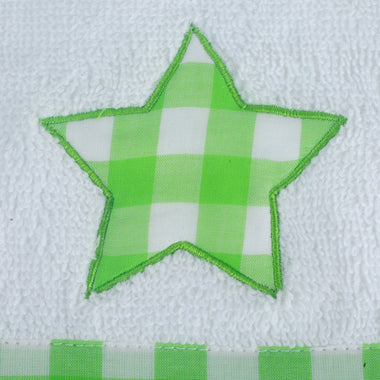 Green Star Face Towel