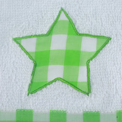 Green Star Face Towel