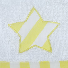 Yellow Star Face Towel