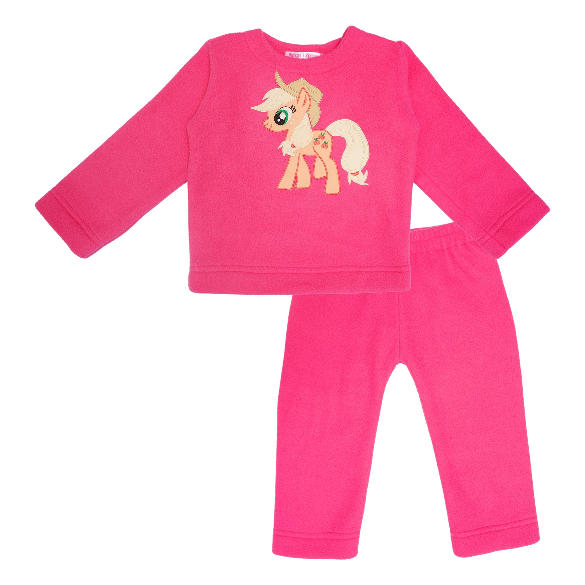 Pony Dark Pink Fleece Night Suit