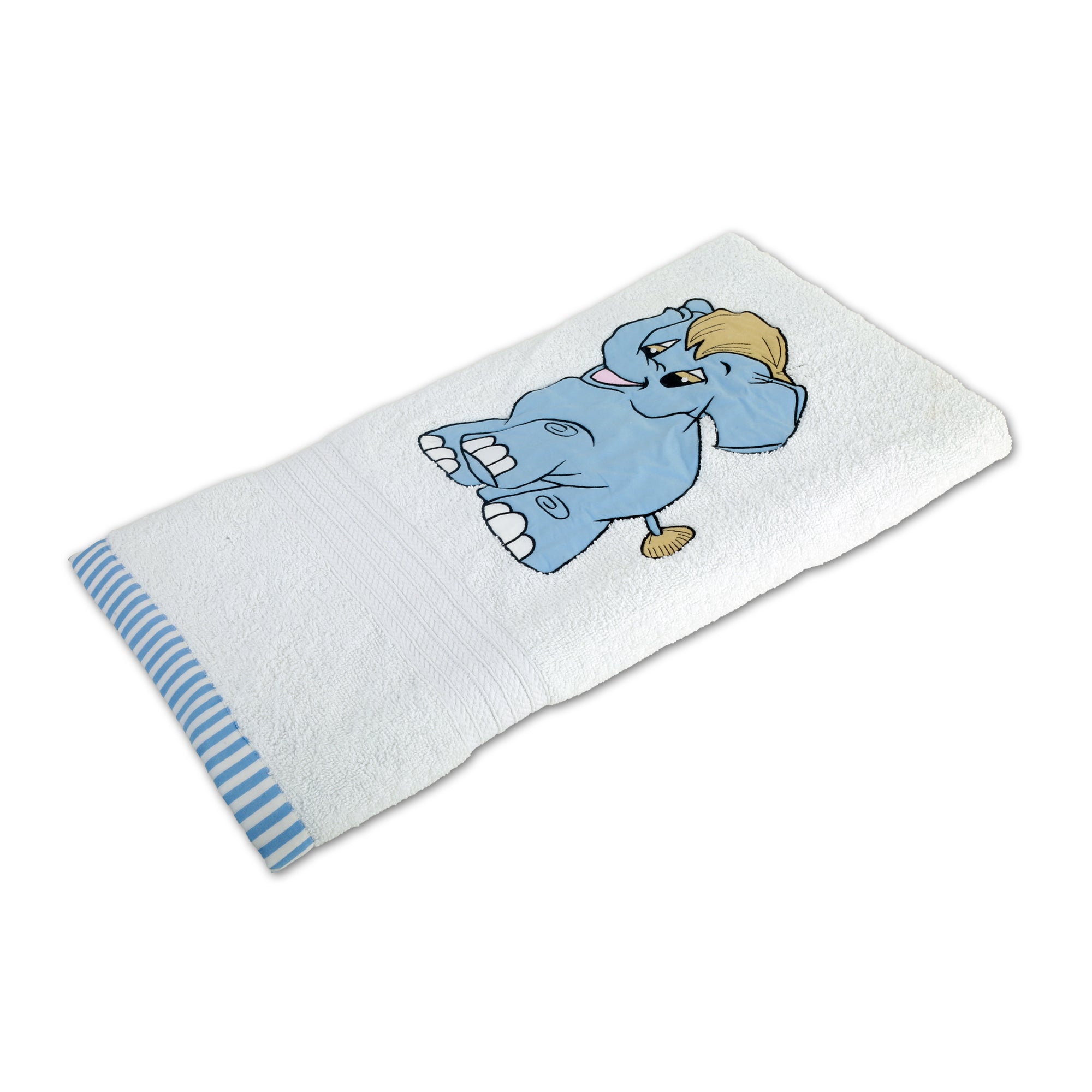 Elephant Blue Bath Towel