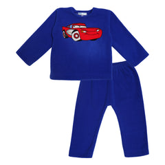 Red Car Fleece Night Suit