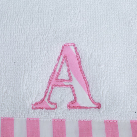 Alphabet Pink Face Towel