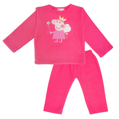 Peppa Dark Pink Fleece Night Suit