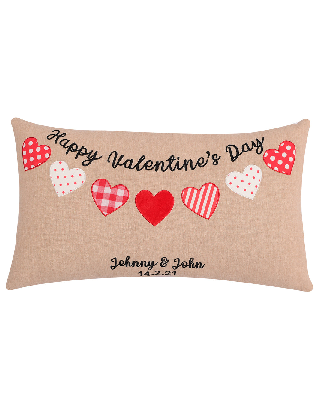 Happy Valentines Personalized Cushion