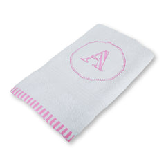 Alphabet Pink Bath Towel