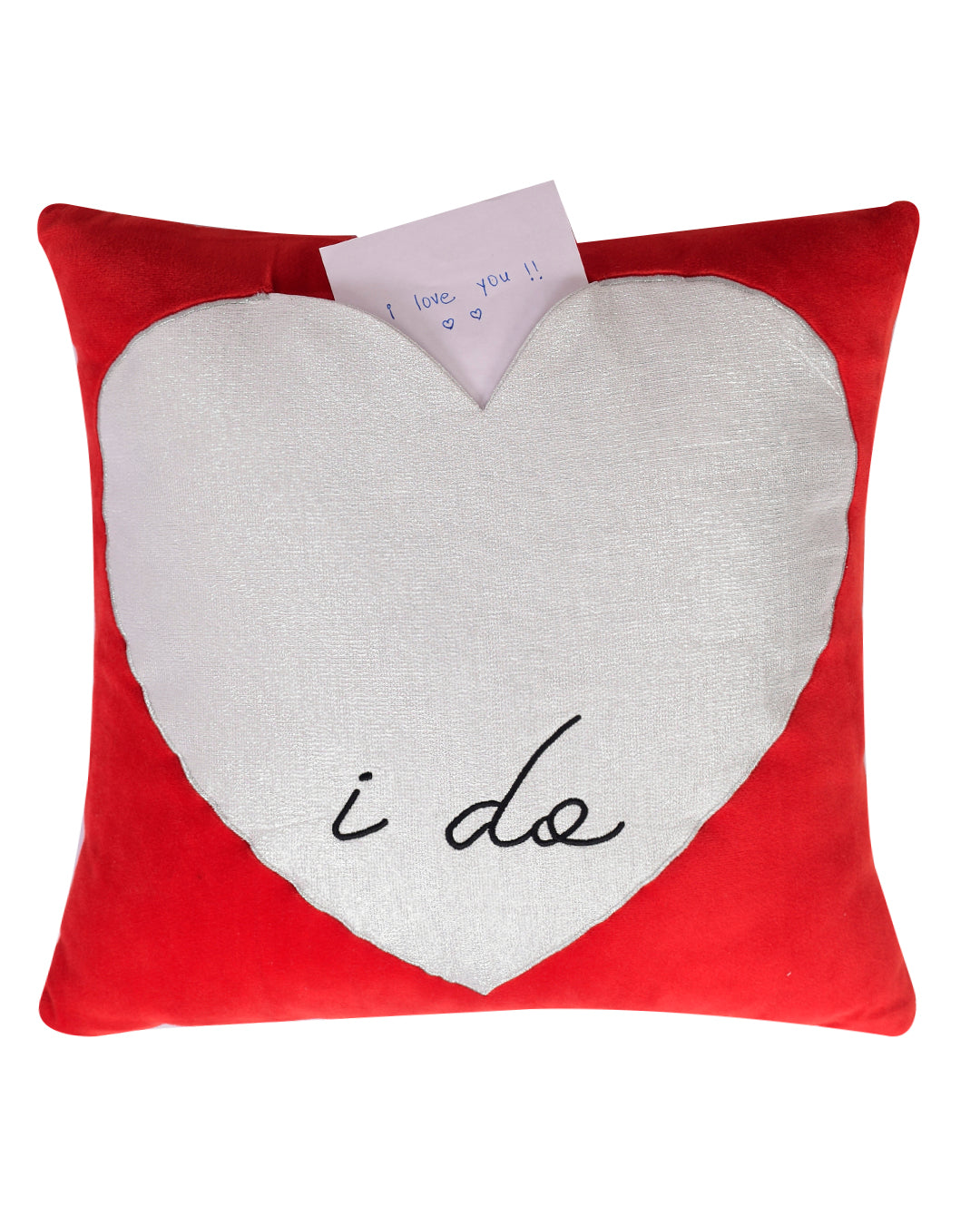 'I do' Silver Cushion