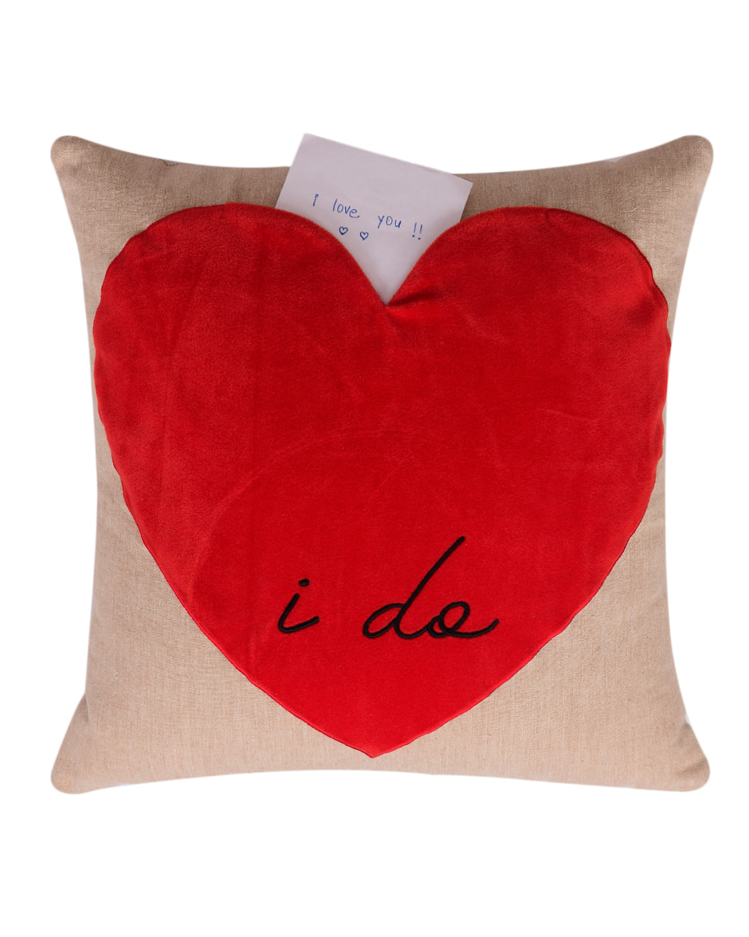 'i do' Canvas Cushion