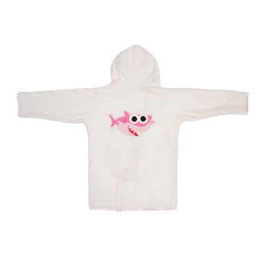 Pink Baby Shark Bath Robe