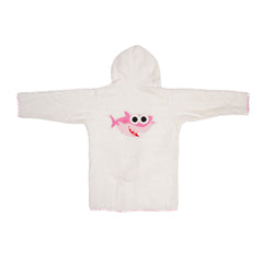 Pink Baby Shark Bath Robe