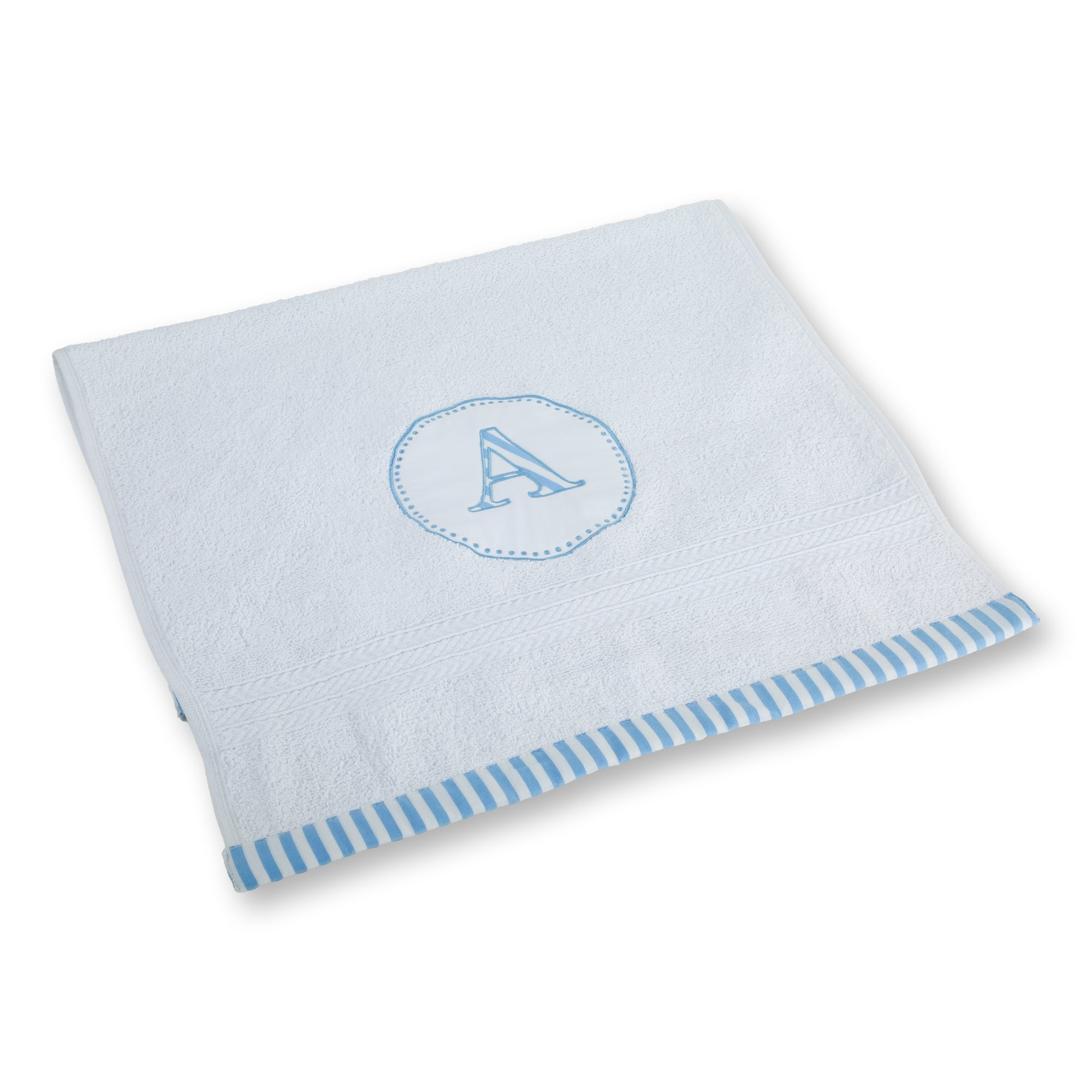 Alphabet Blue Hand Towel