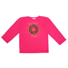 Donut Pink Fleece Night Suit