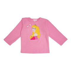 Princess Light Pink Fleece Night Suit