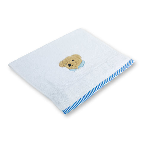 RL Bear Blue Hand Towel