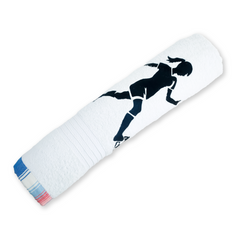 Footballer Girl Bath Towel