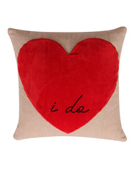 'i do' Canvas Cushion