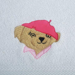 RL Bear PInk Hand Towel