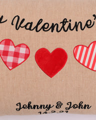 Happy Valentines Personalized Cushion