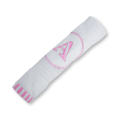 Alphabet Pink Hand Towel