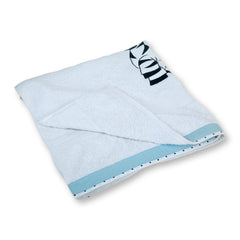 Zebra Blue Bath Towel