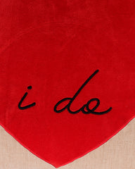 'i do' Canvas Cushion