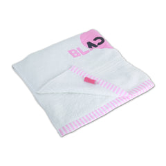 Black Pink Bath Towel
