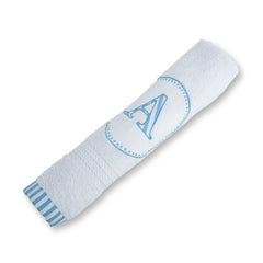 Alphabet Blue Hand Towel