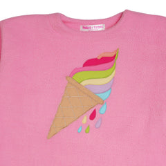 Ice Cream Pink Fleece Night Suit