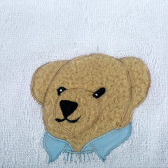 RL Bear Blue Face Towel