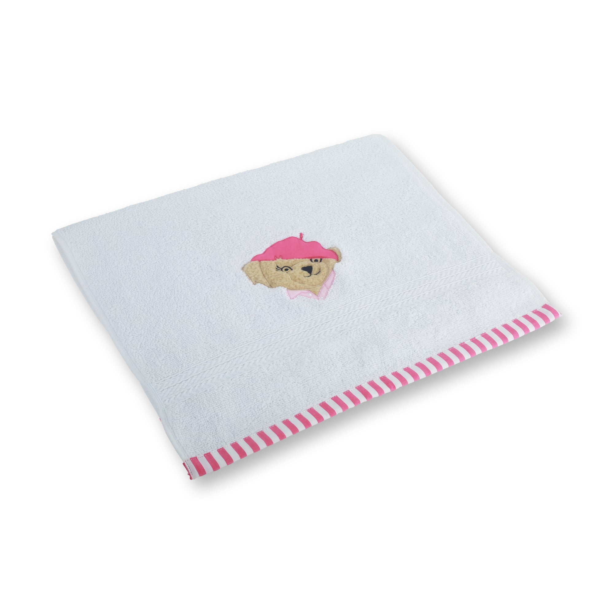 RL Bear PInk Hand Towel