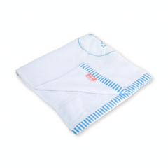 Alphabet Blue Bath Towel