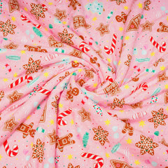 Gingerbread Sherpa Blanket