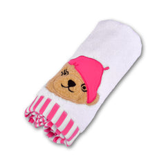 RL Bear Pink Face Towel