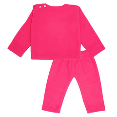 Minnie Dark Pink Fleece Night Suit