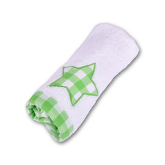 Green Star Face Towel