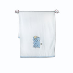 Elephant Blue Bath Towel